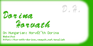 dorina horvath business card
